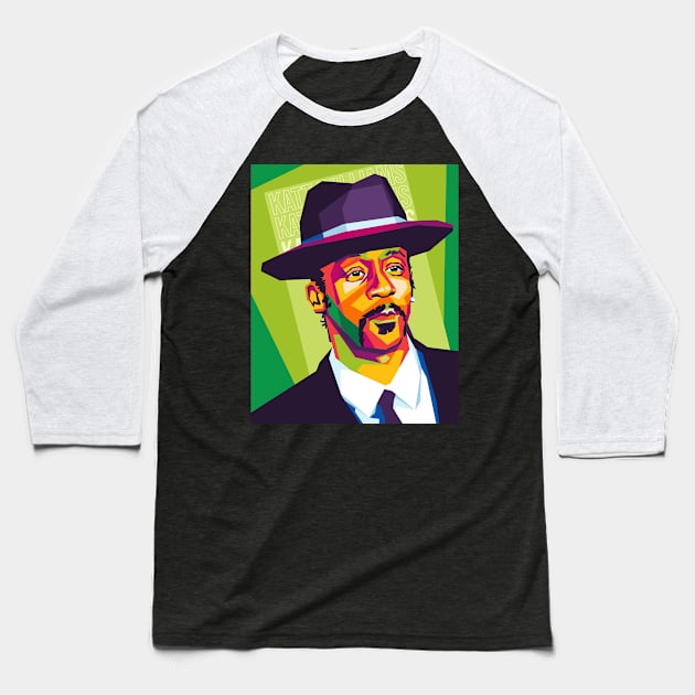 katt williams Baseball T-Shirt by cool pop art house